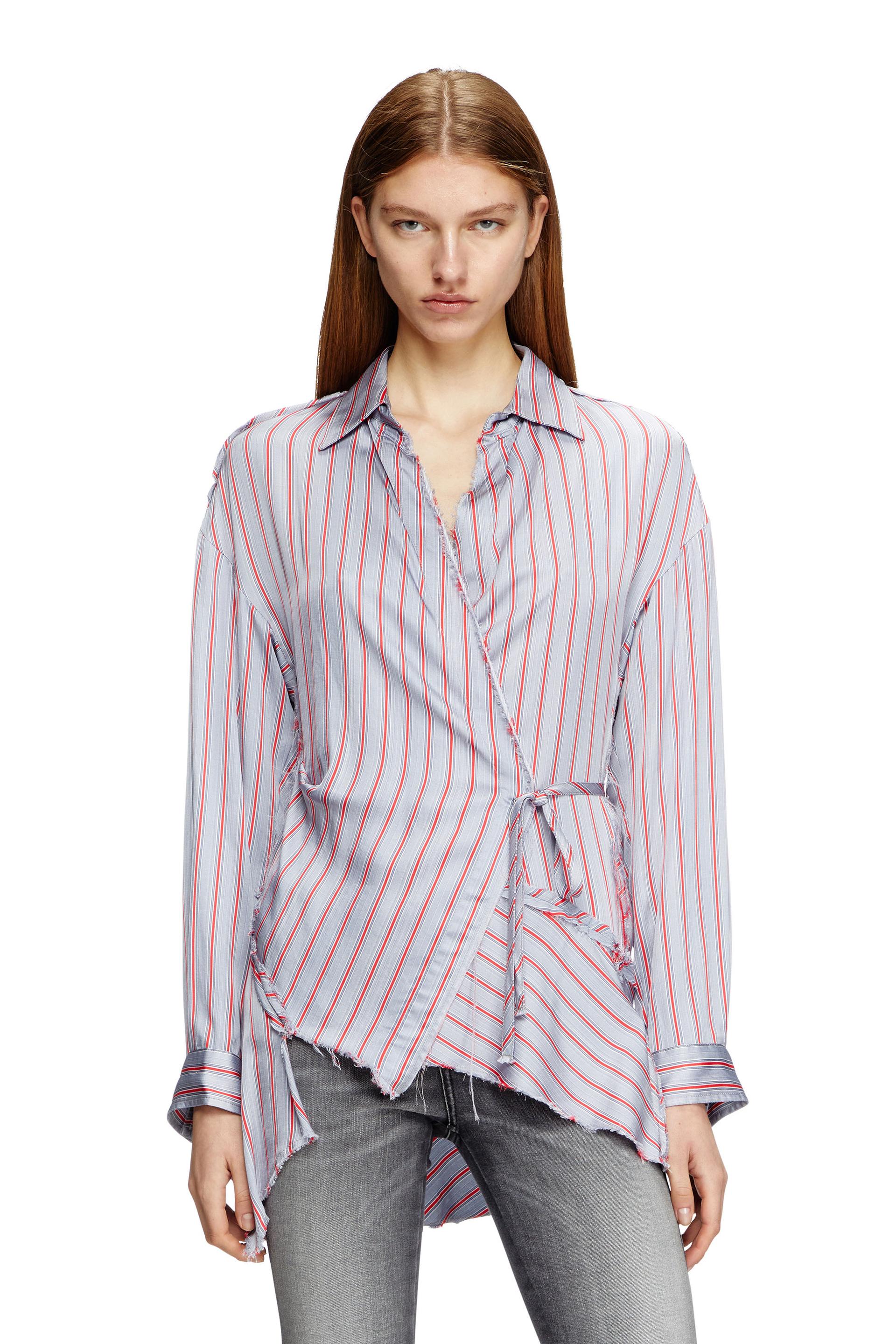 asymmetrical wrap shirt