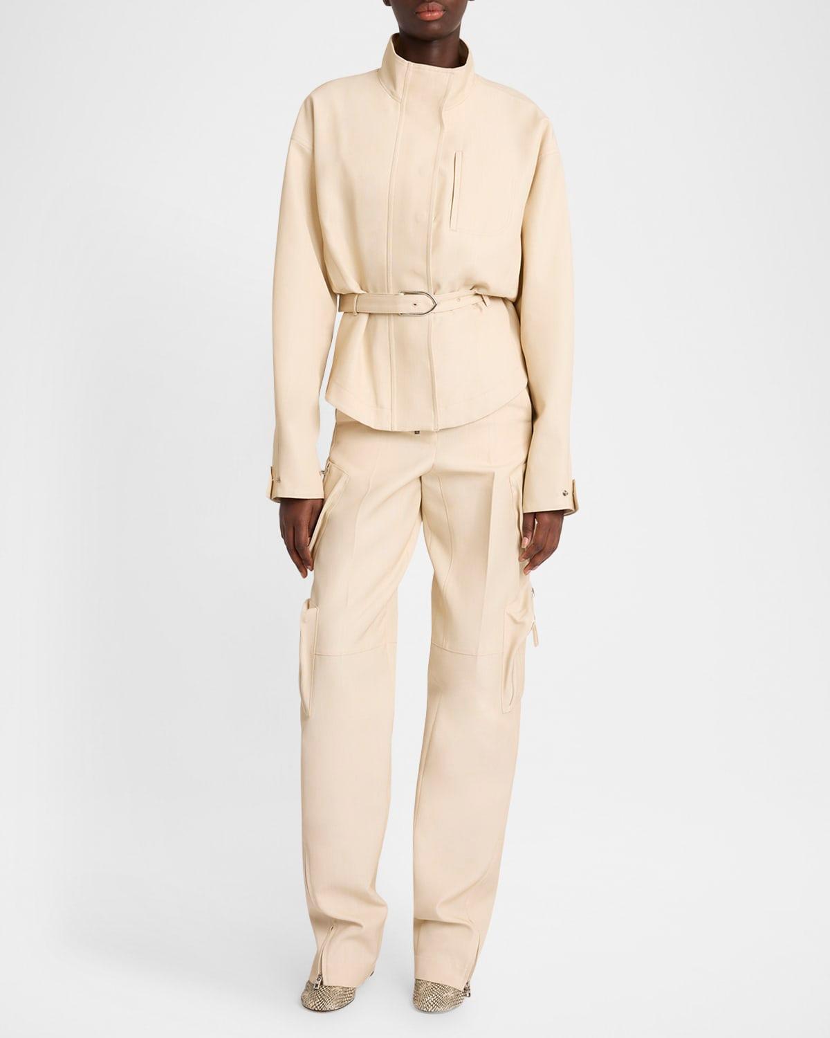 atelier zip-hem straight-leg cargo pants