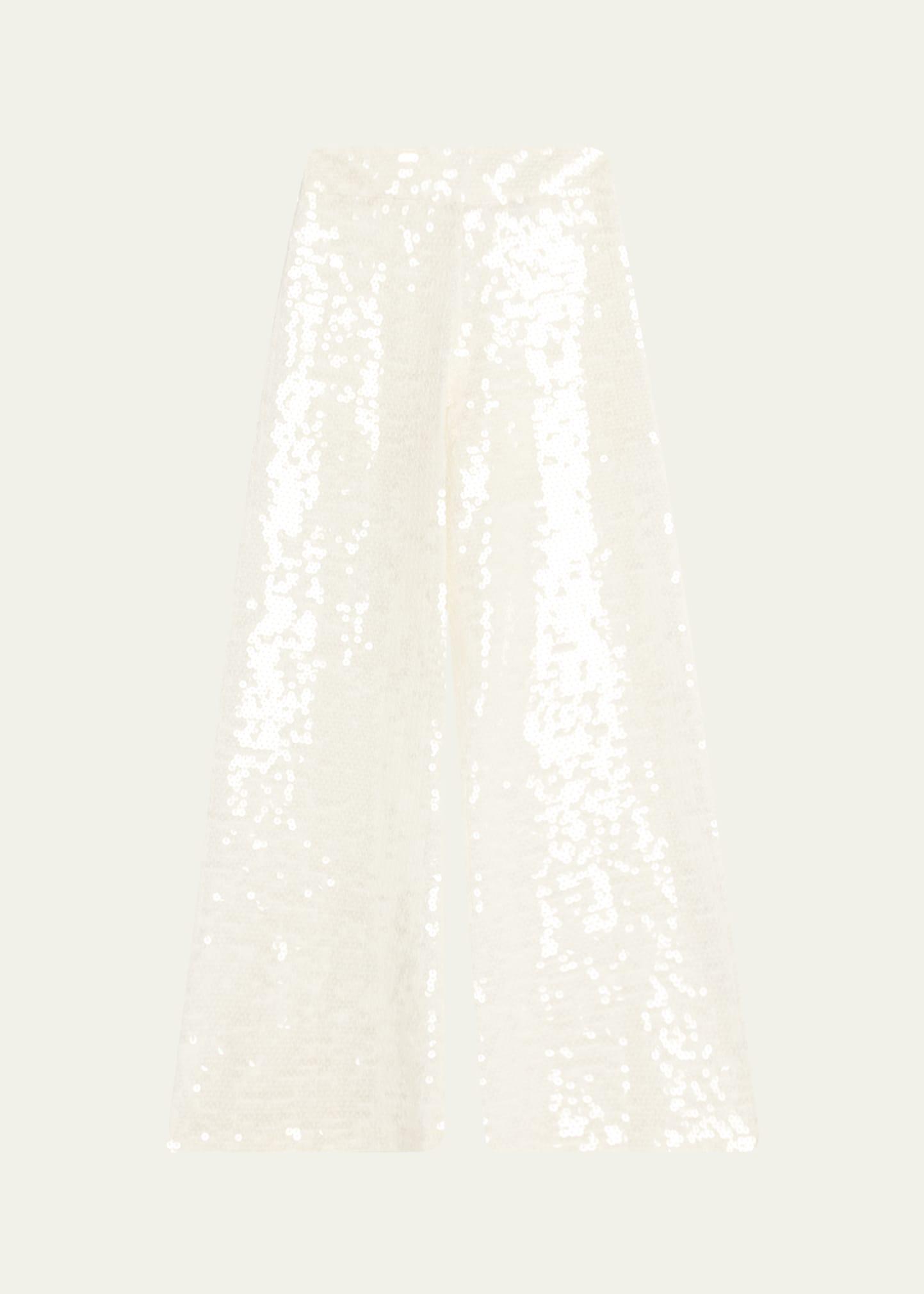 athena sequined wide-leg pants