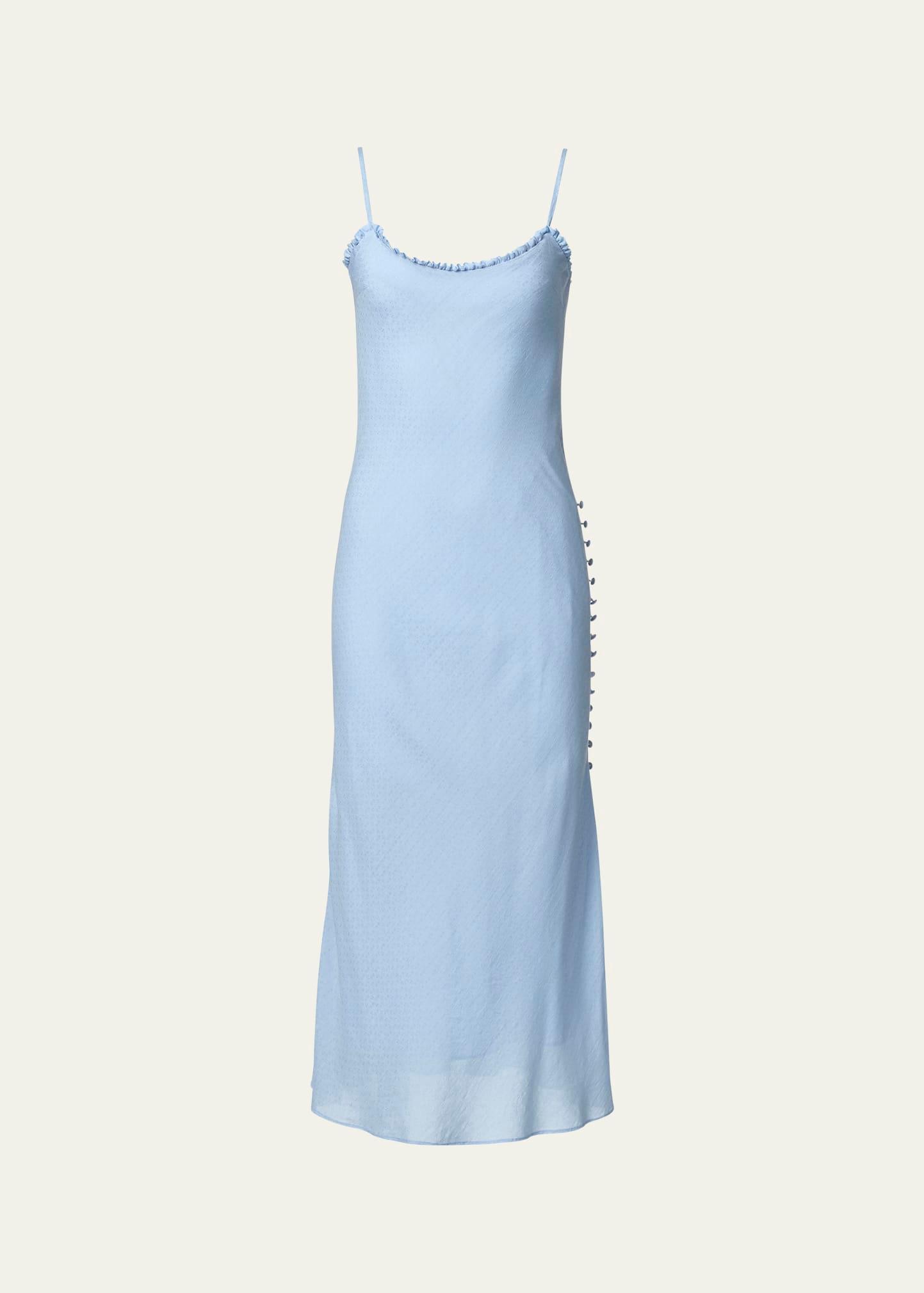 athens bluejay slip dress
