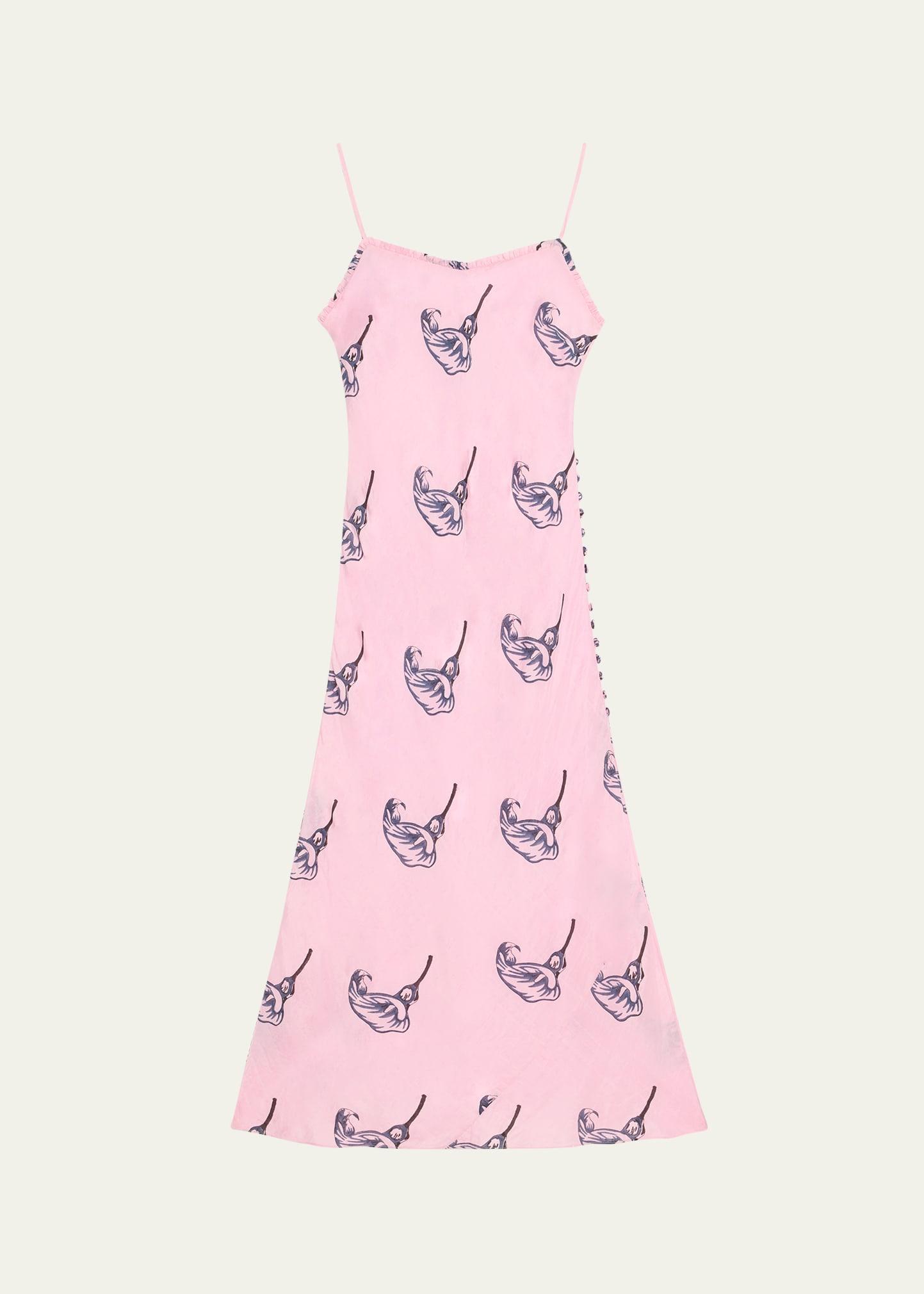 athens calla lily slip dress