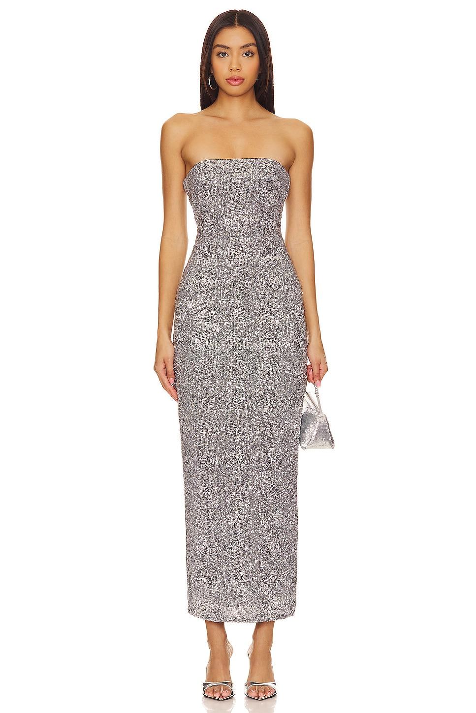 atiena sequin midi dress