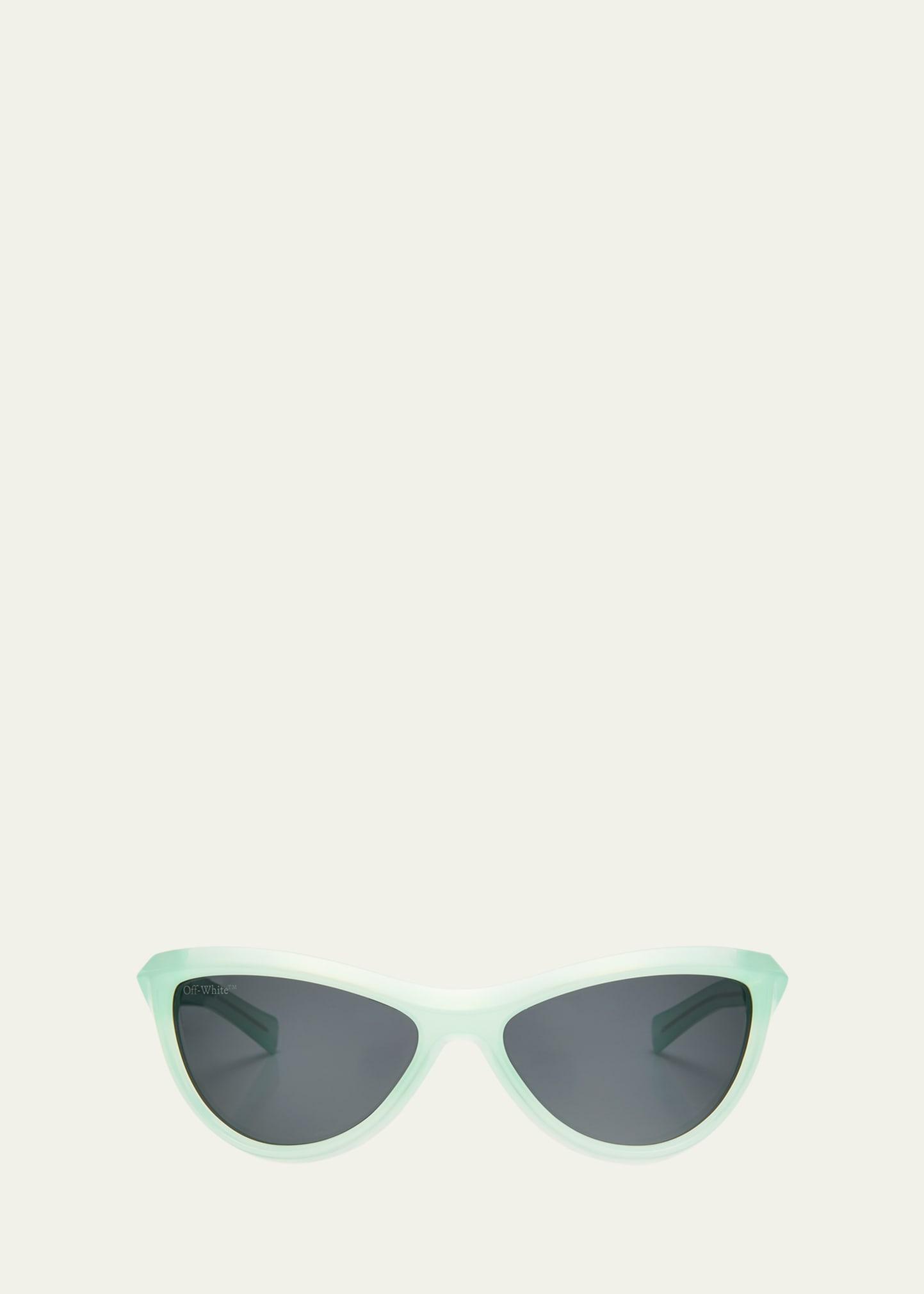 atlanta teal acetate cat-eye sunglasses