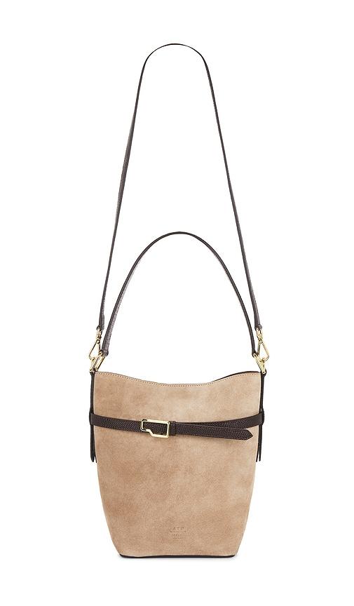 atp atelier cremella bucket bag in tan.