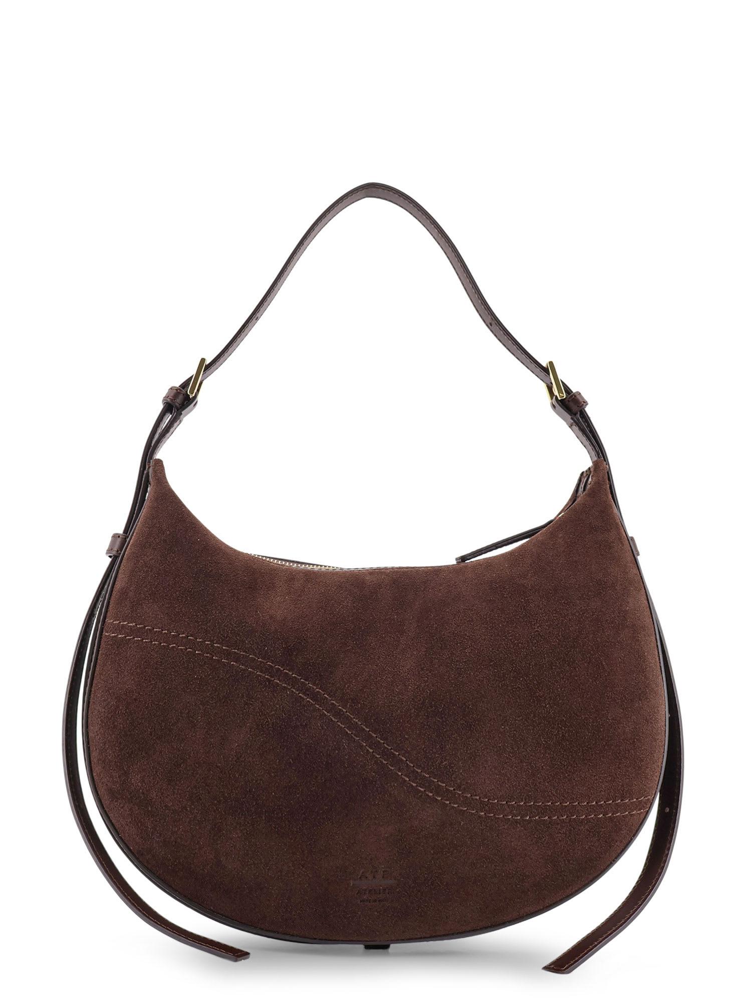 atp atelier liveri suede shoulder bag