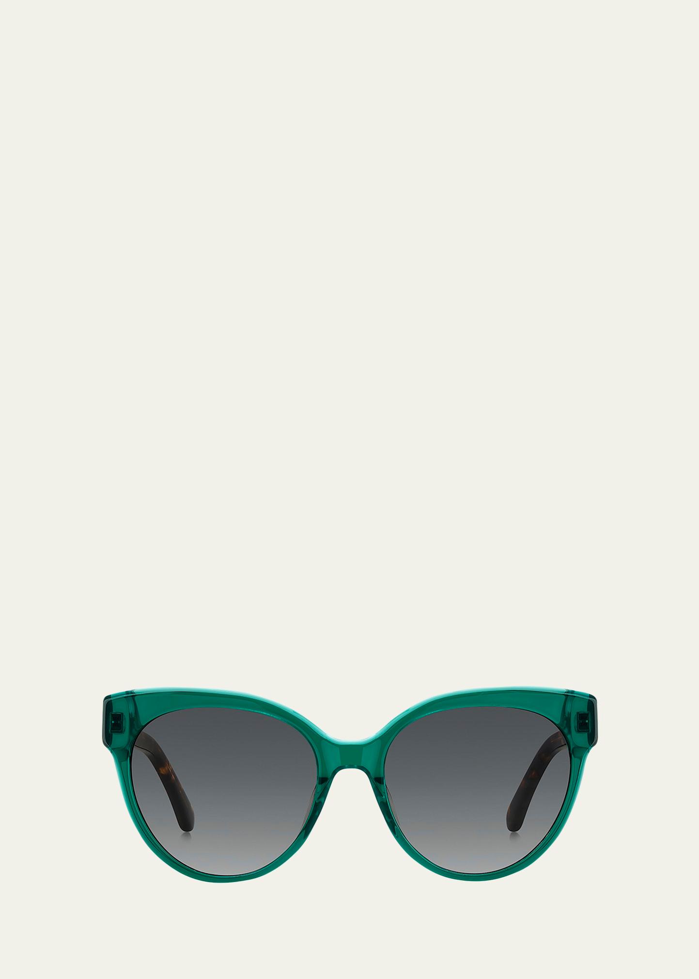 aubriela acetate round sunglasses