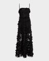 audrey embroidered floral applique midi dress