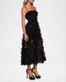audrey embroidered floral applique midi dress