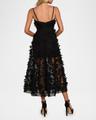 audrey embroidered floral applique midi dress
