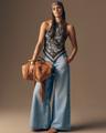 audrey paisley-print silk scarf cami top