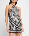 audrey paisley-print silk scarf cami top