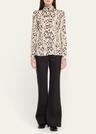 audrey printed turtleneck top