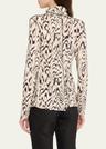 audrey printed turtleneck top