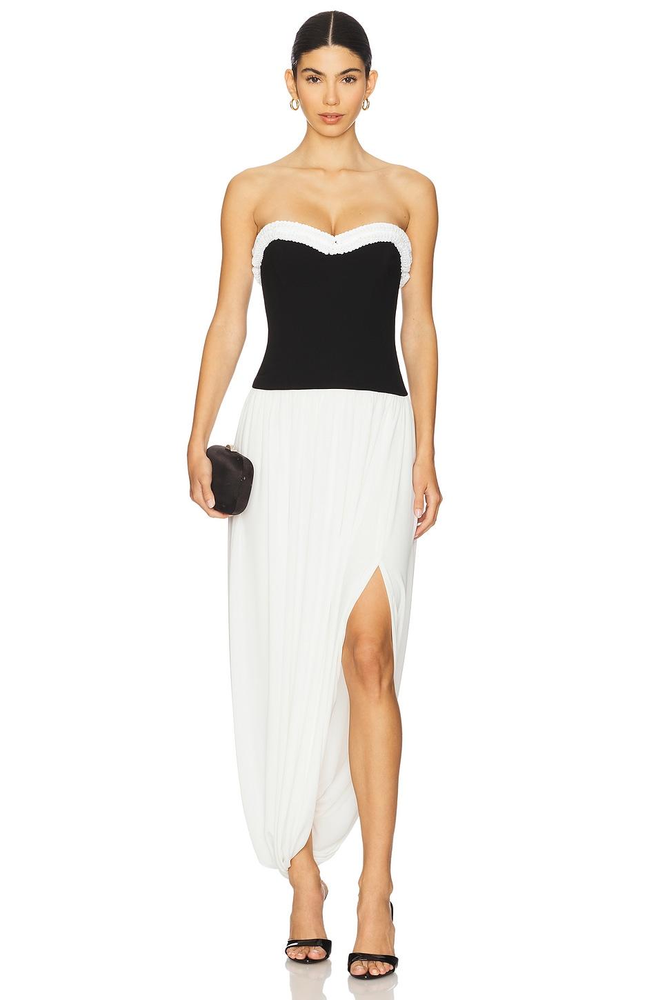 augusta bustier midi dress