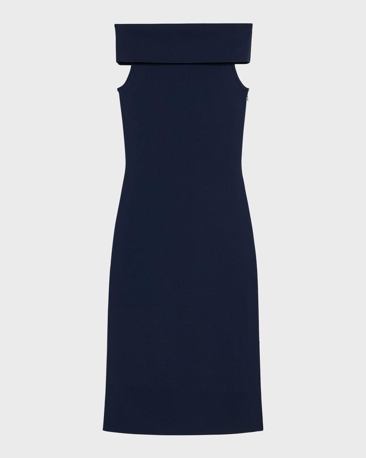 aulla off-shoulder knit midi dress