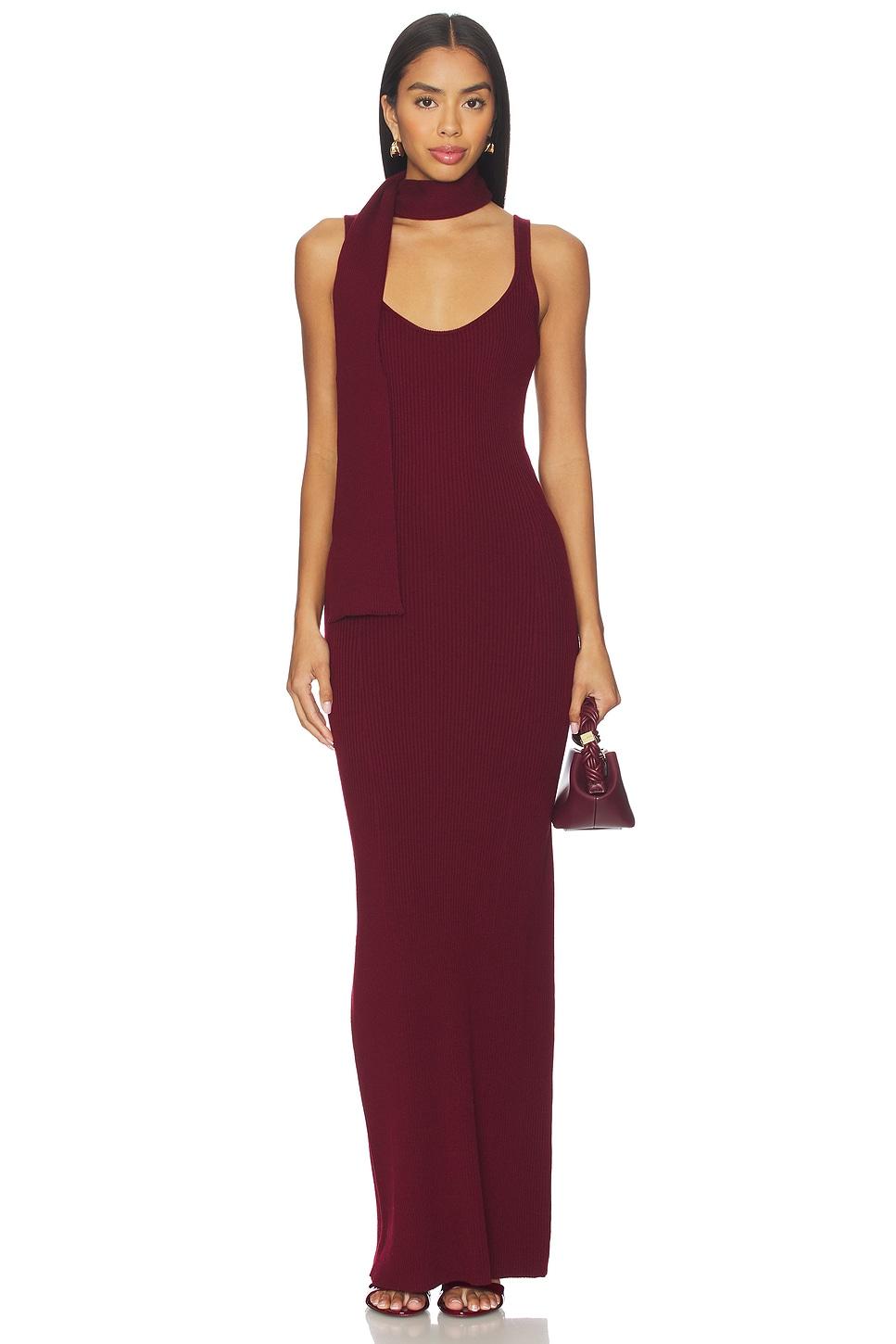 aura rib maxi dress