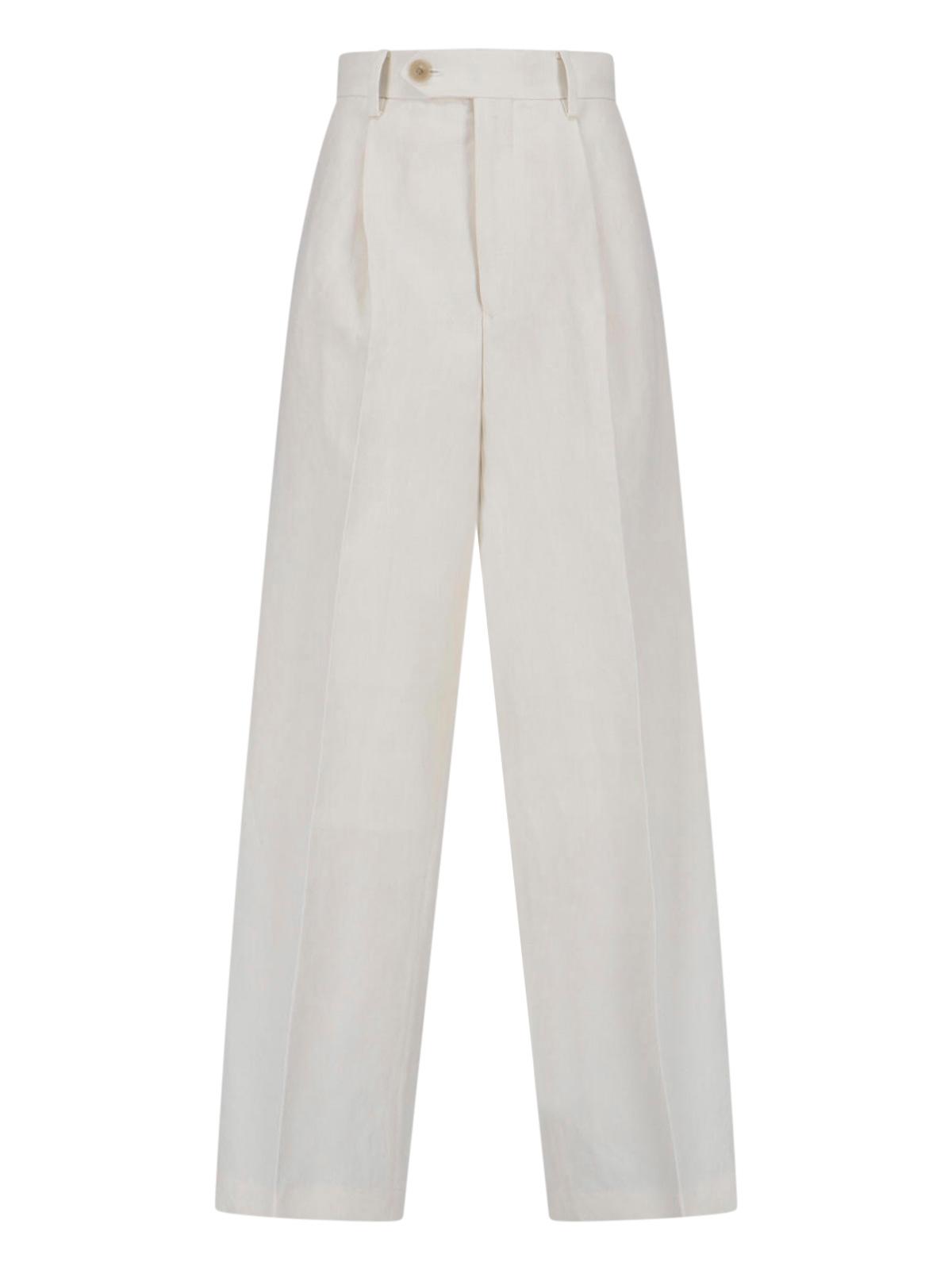 auralee trousers white wool - women