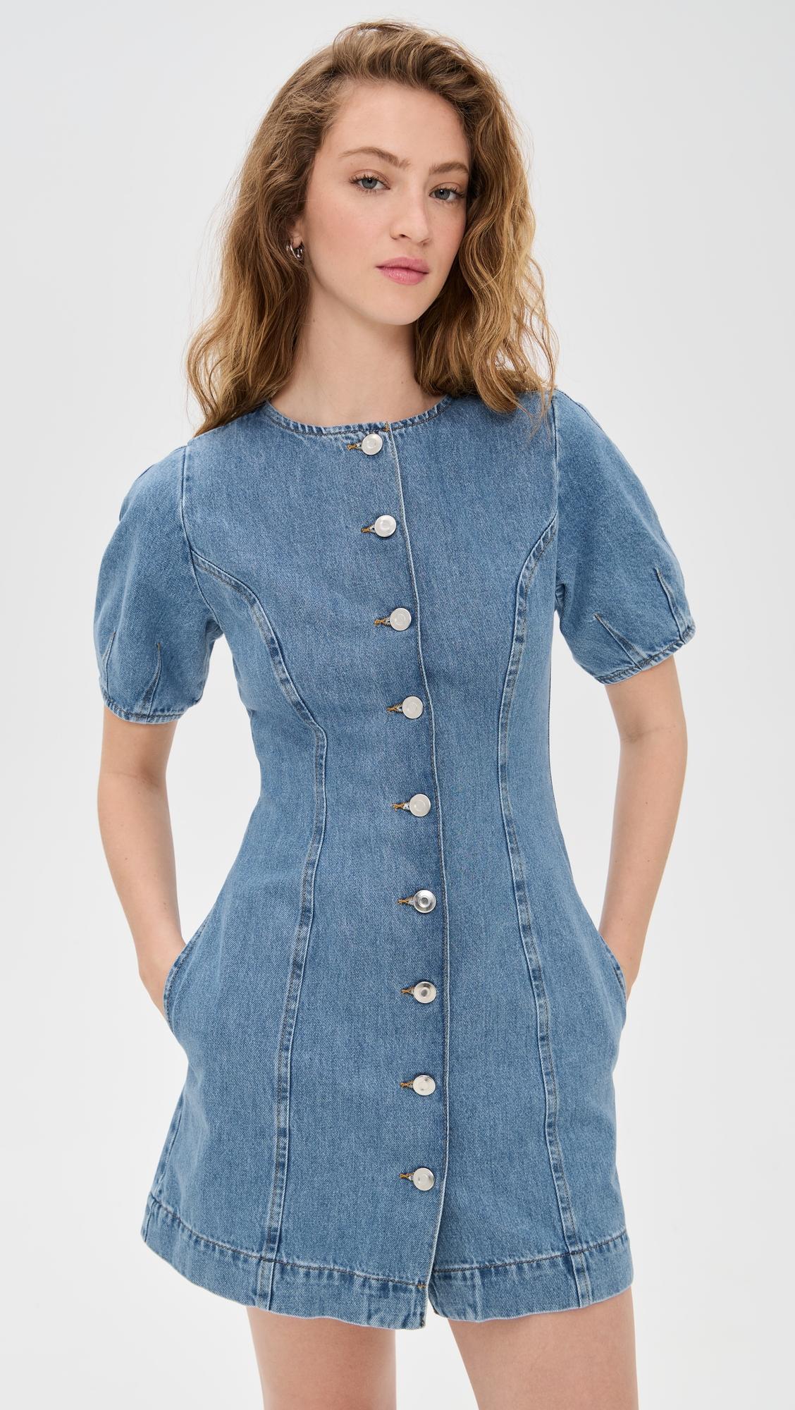 aurelia denim mini dress
