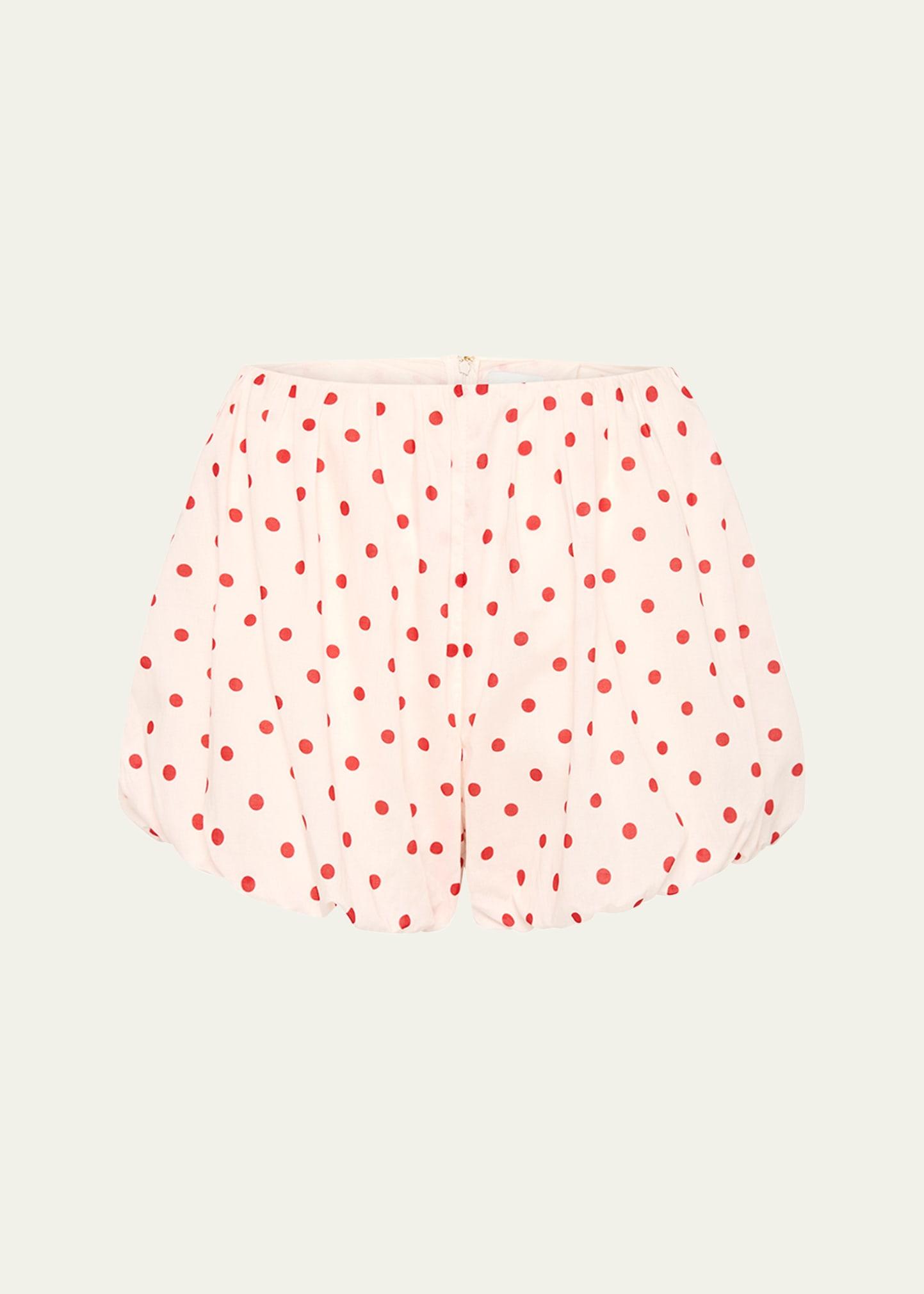 aurelia polka-dot bloomer shorts