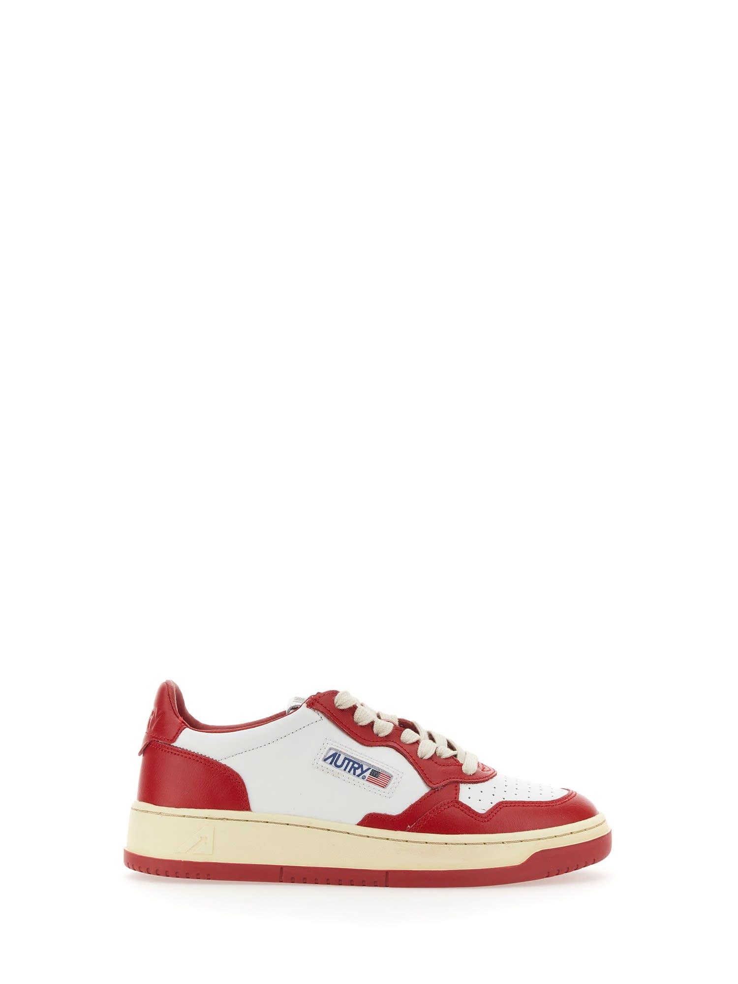 autry 01 sneakers in red leather