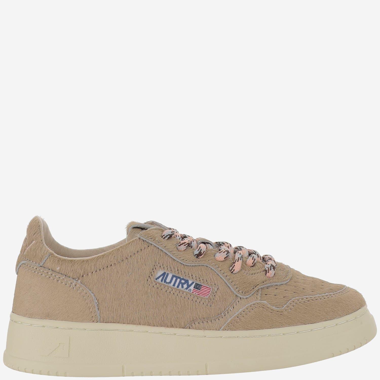 autry beige leather medalist sneakers