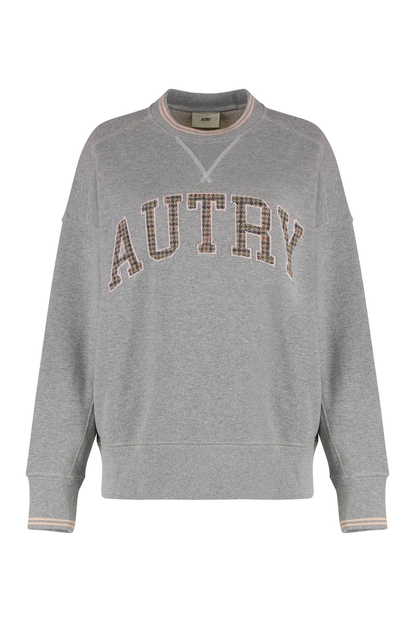 autry college sweatshirt in cotton with logo