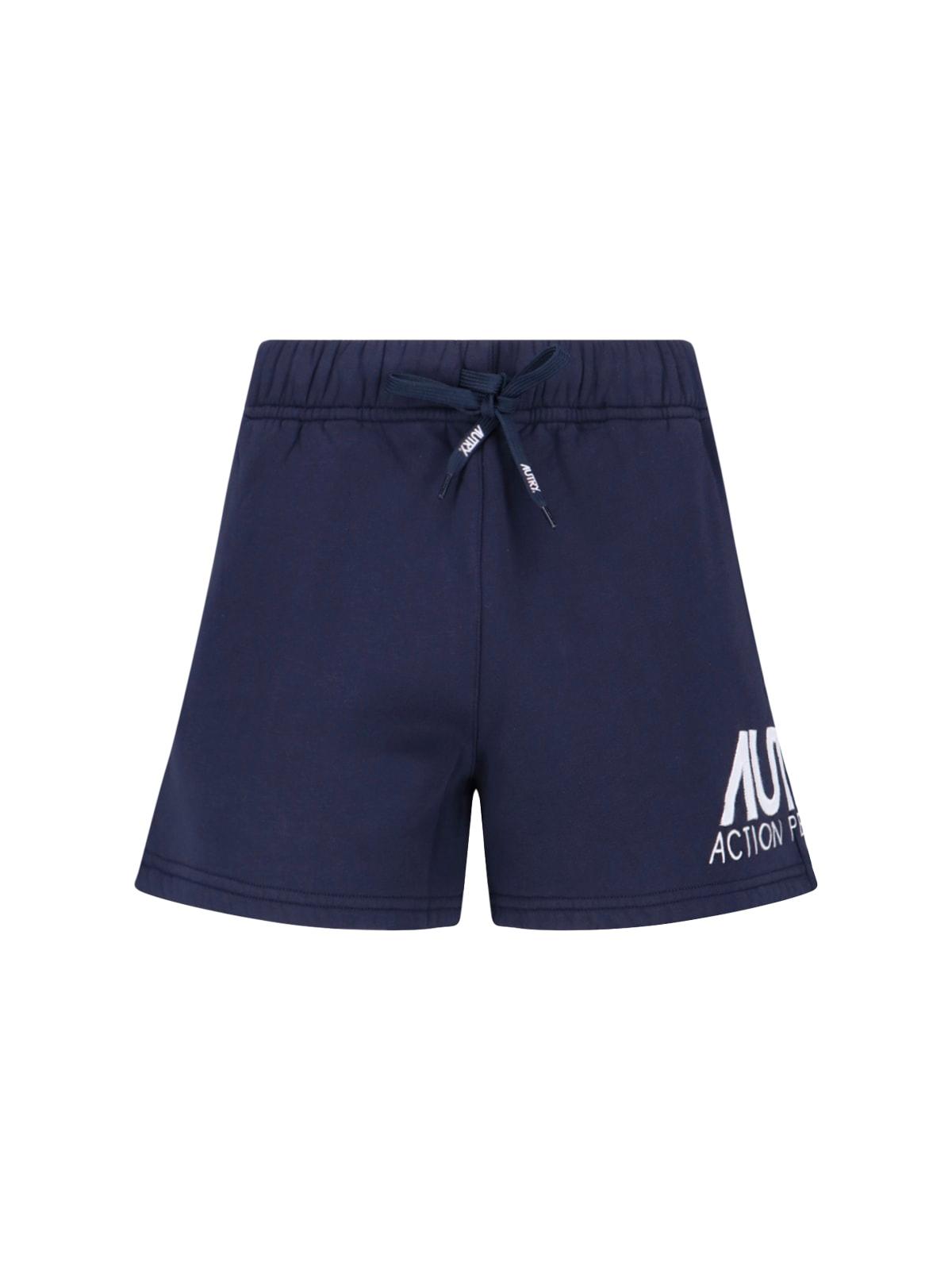 autry cotton short pants with logo