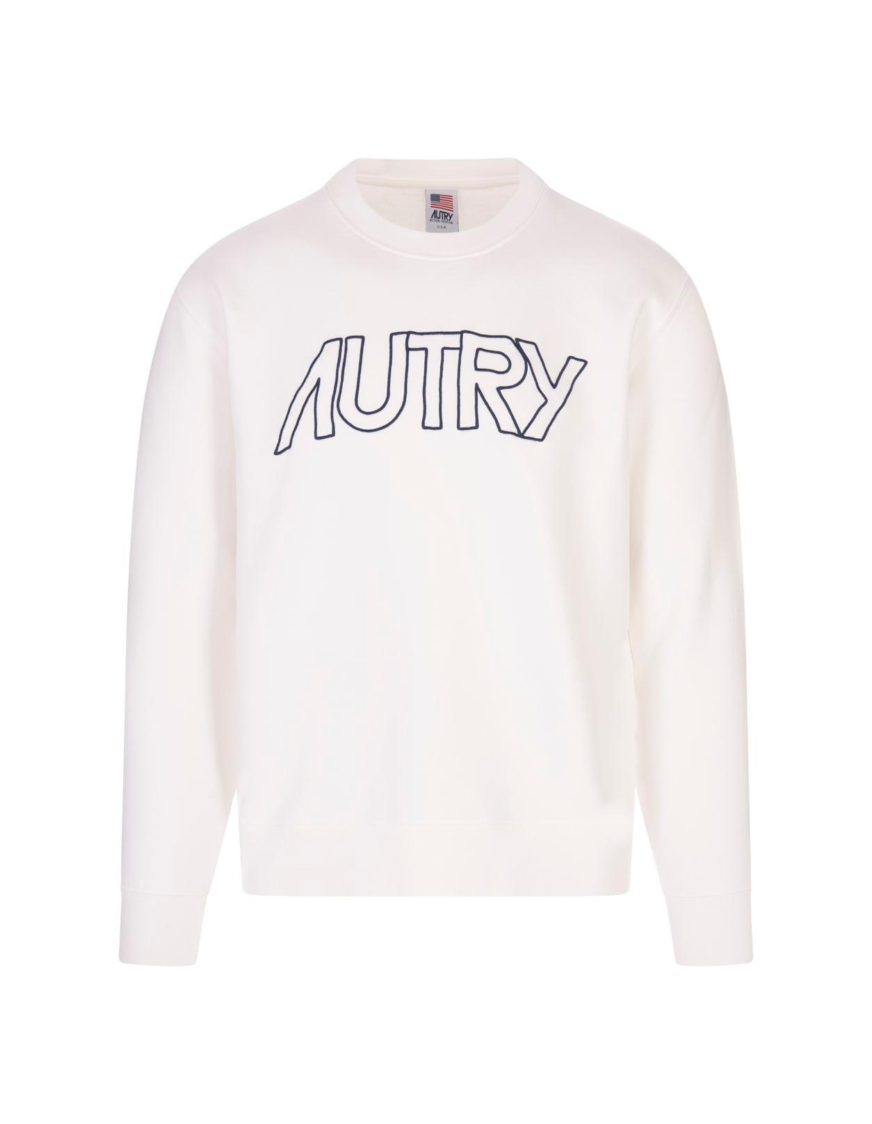 autry cotton sweatshirt with logo