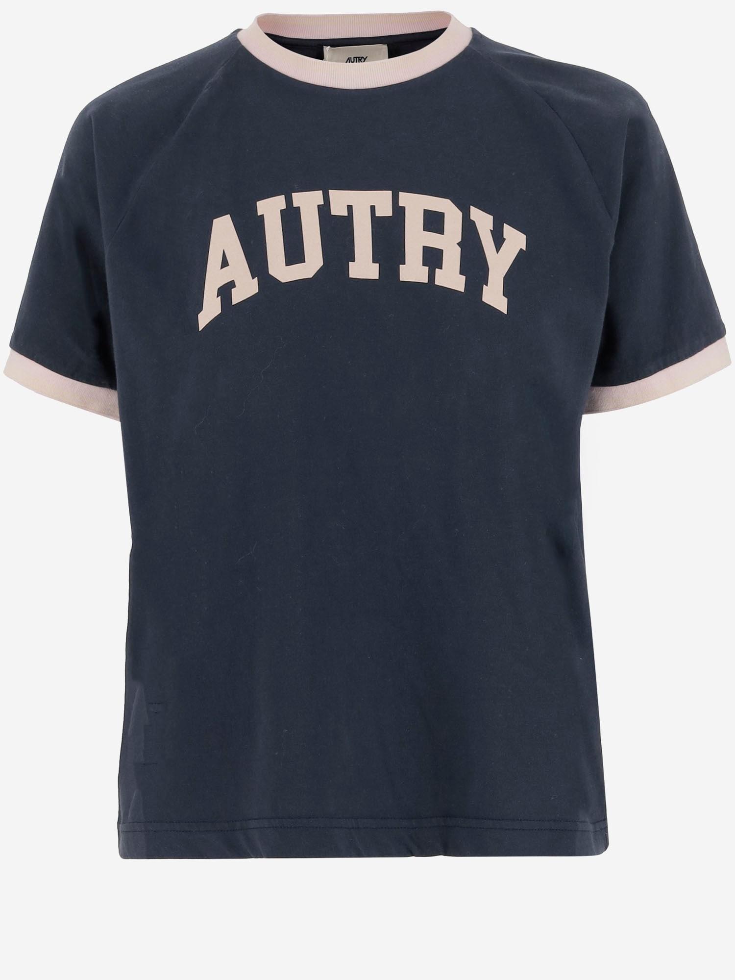 autry cotton t-shirt with logo