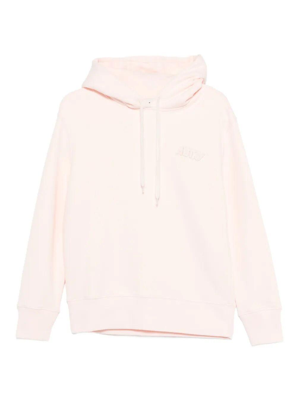 autry hoodie heavy jers make up pink & purple cotton sweatshirt - women