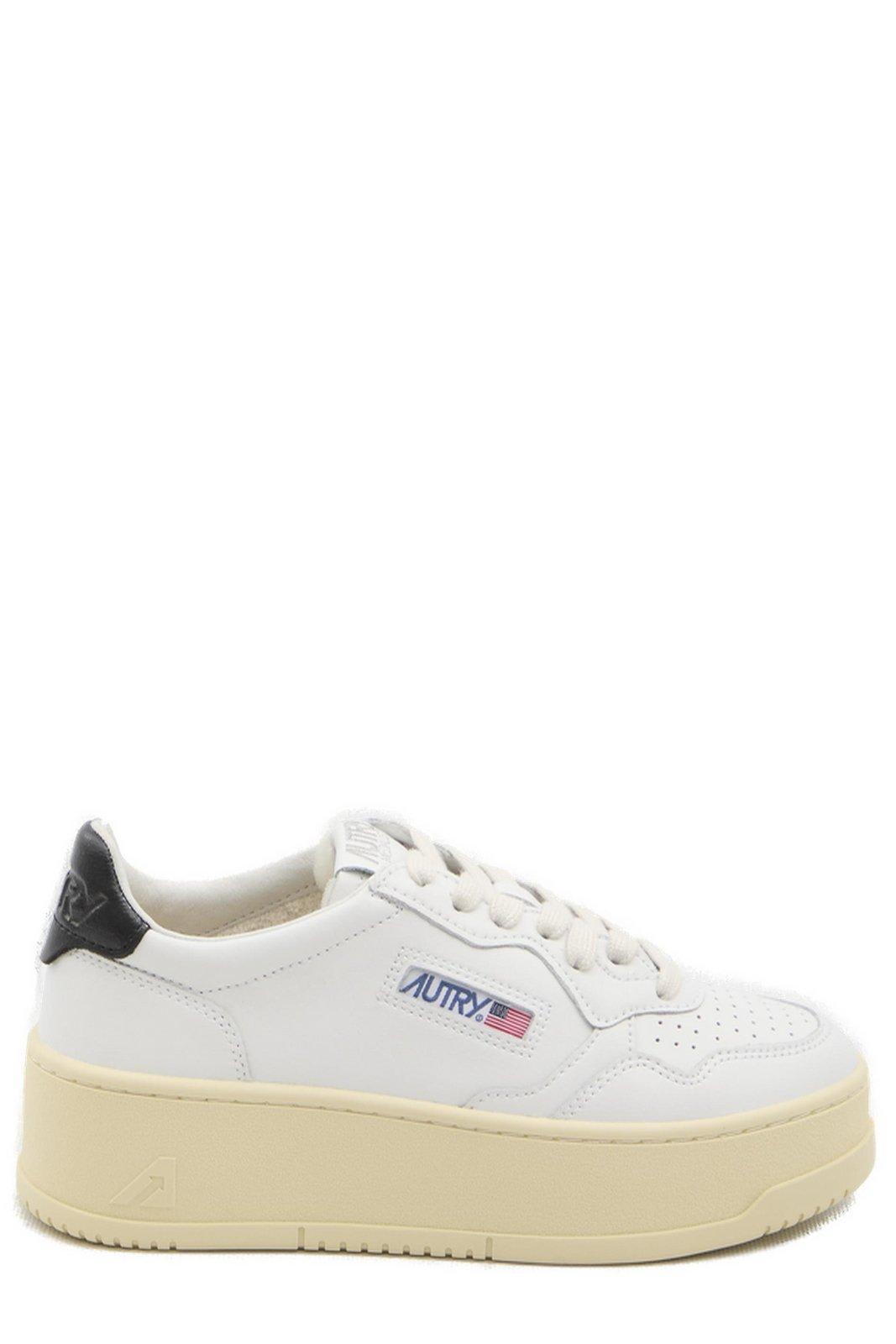 autry medalist logo embroidered platform sneakers