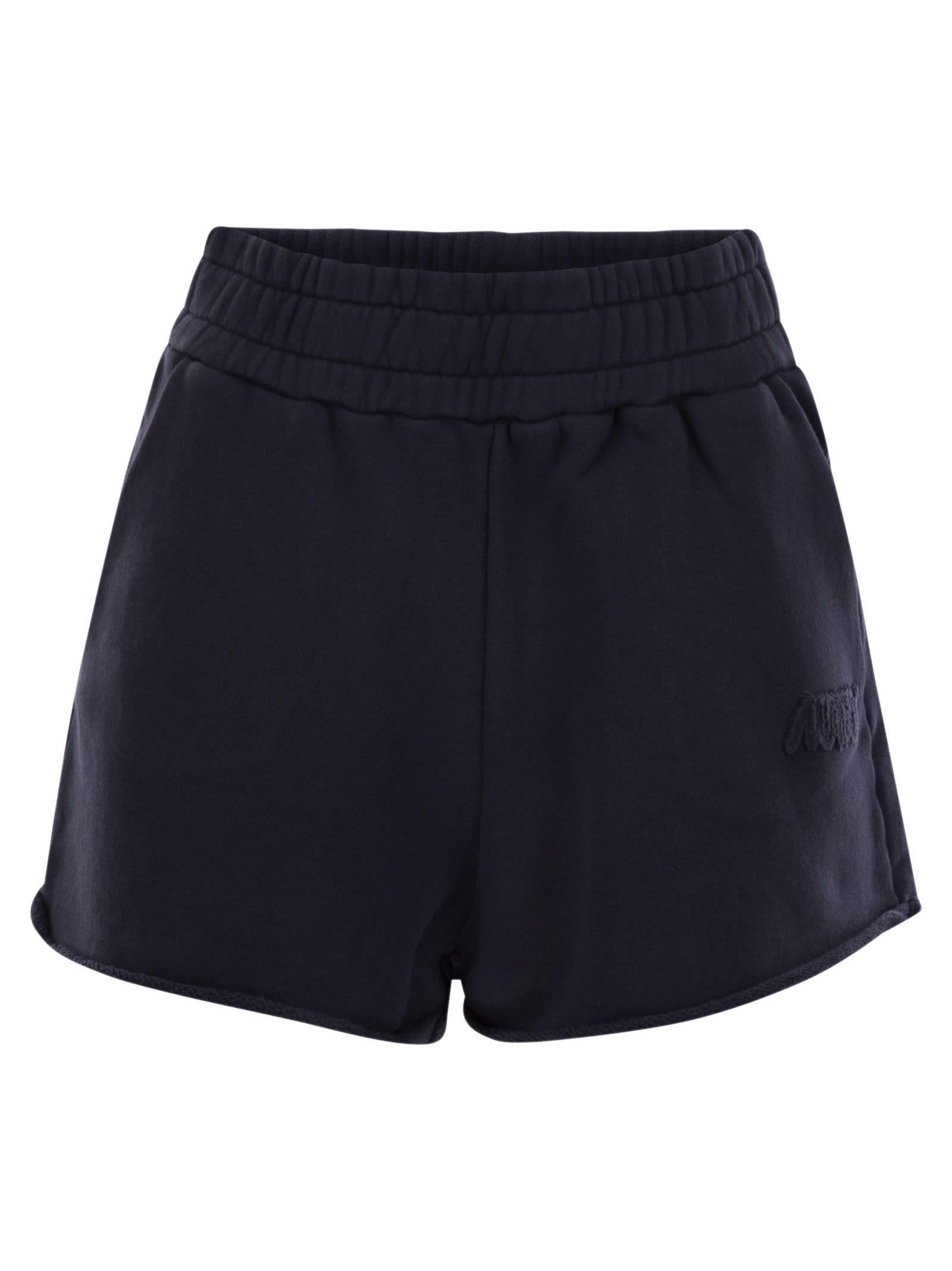 autry short trousers in compact cotton jersey