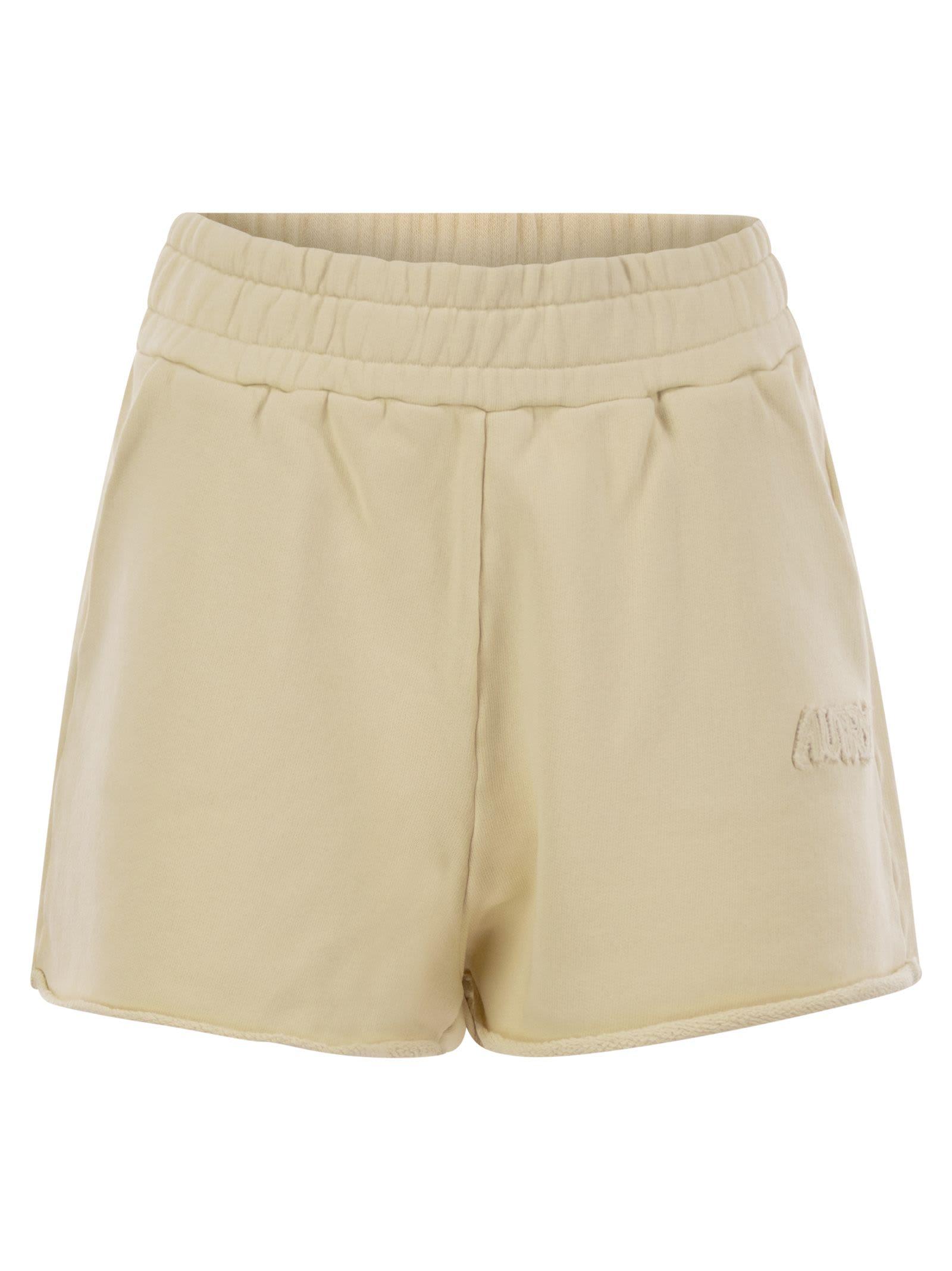 autry short trousers in compact cotton jersey