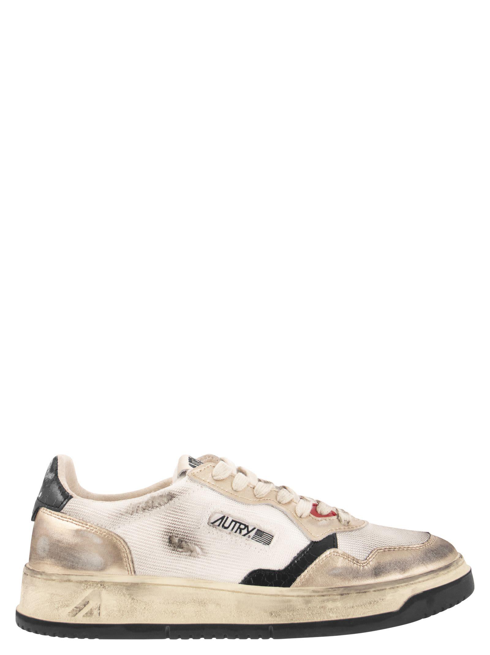 autry super vintage medalist low sneakers