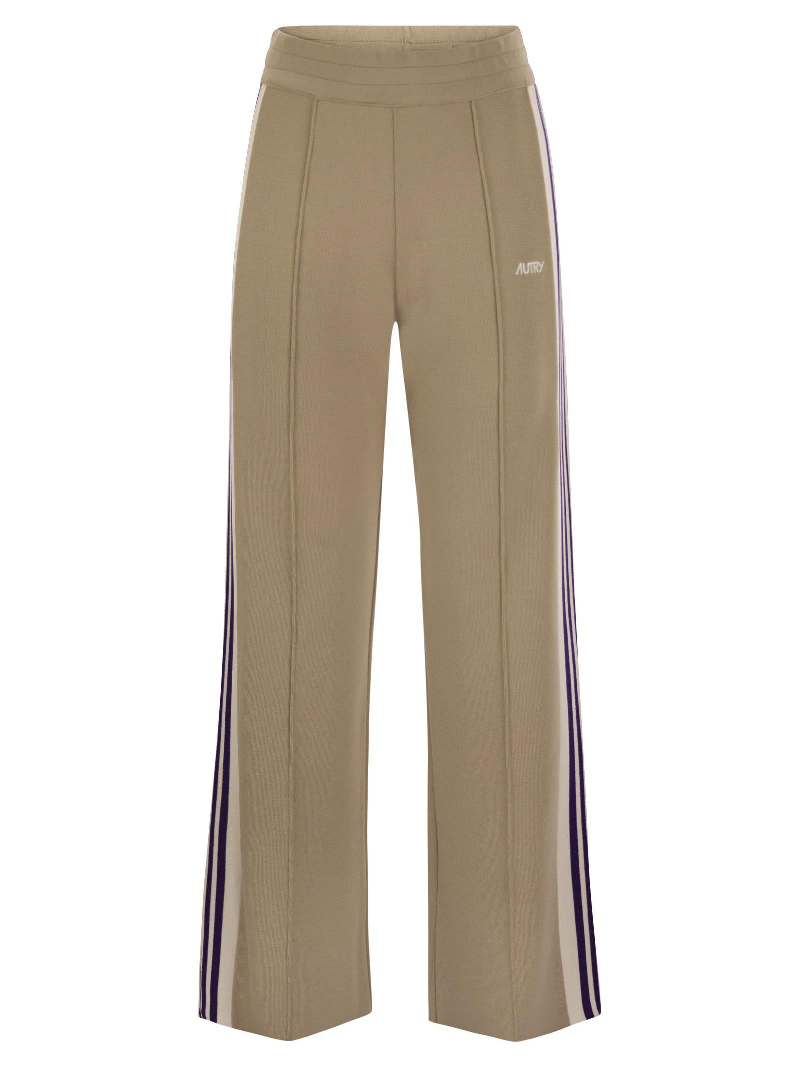 autry tennis-style jogging trousers