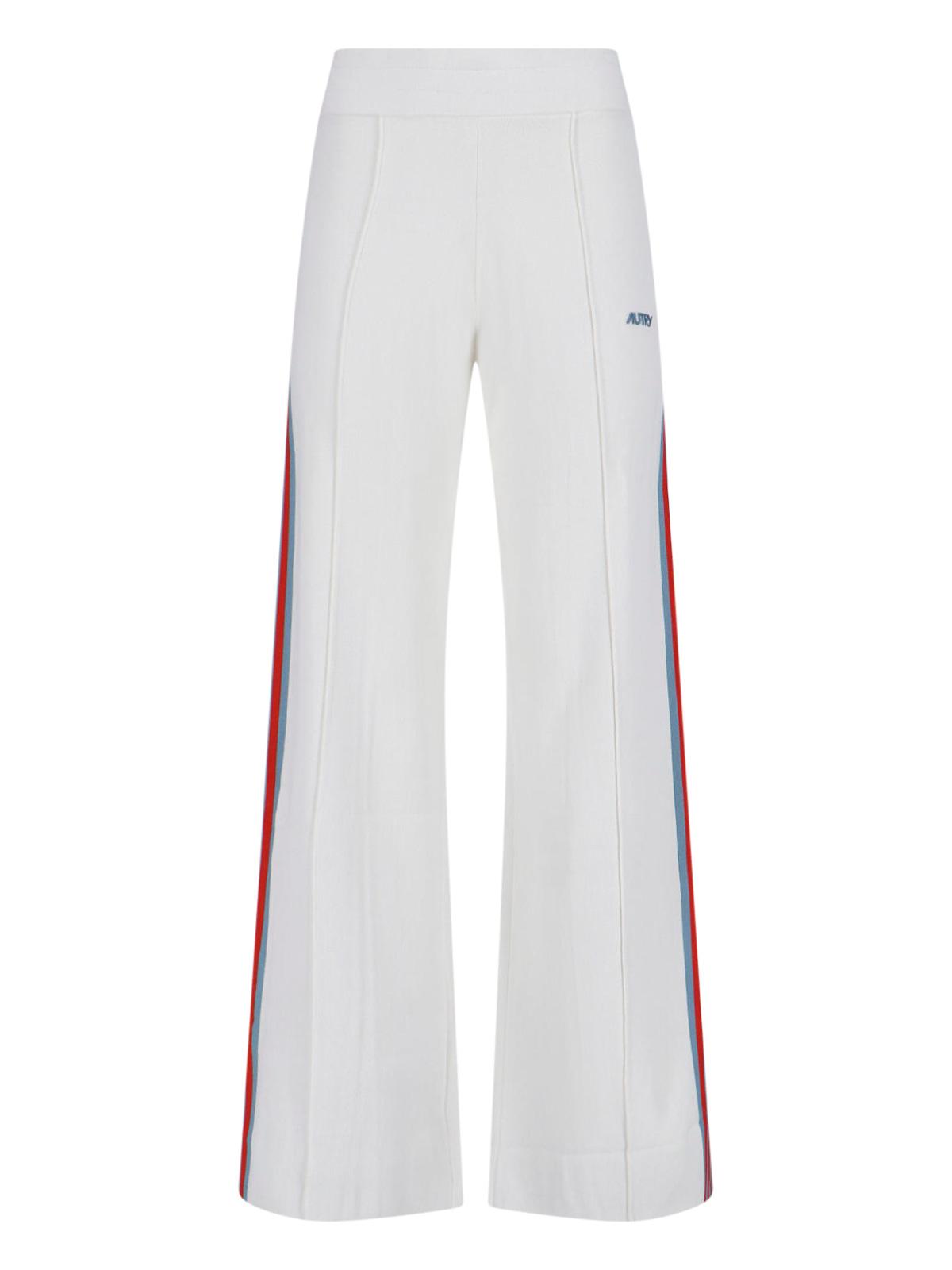 autry trousers white viscose - women