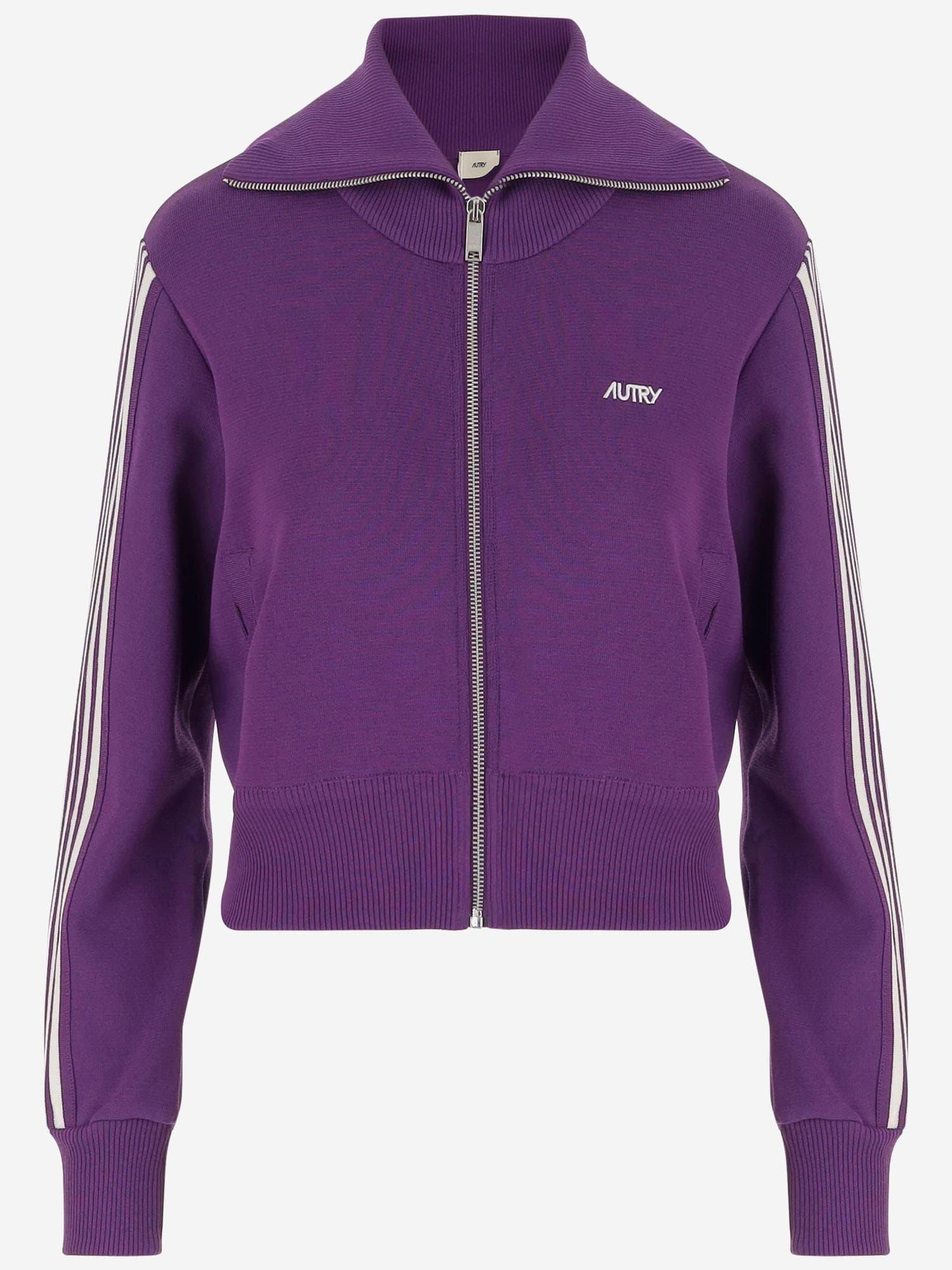 autry viscose blend sweatshirt with logo