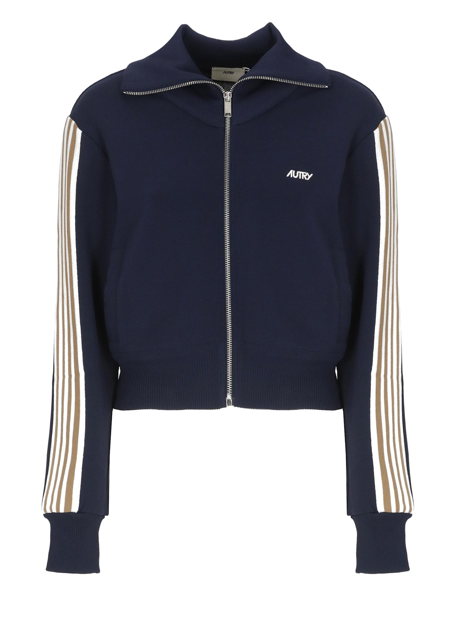 autry viscose sweatshirt with logo