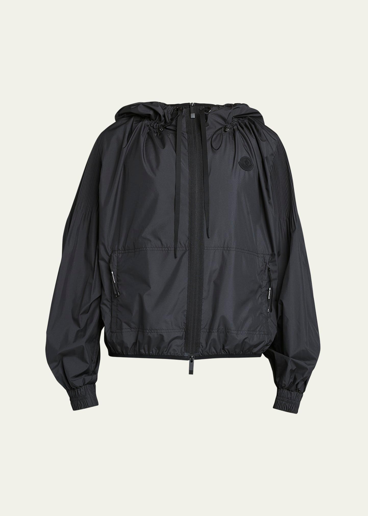 auxonne matte hooded windbreaker jacket