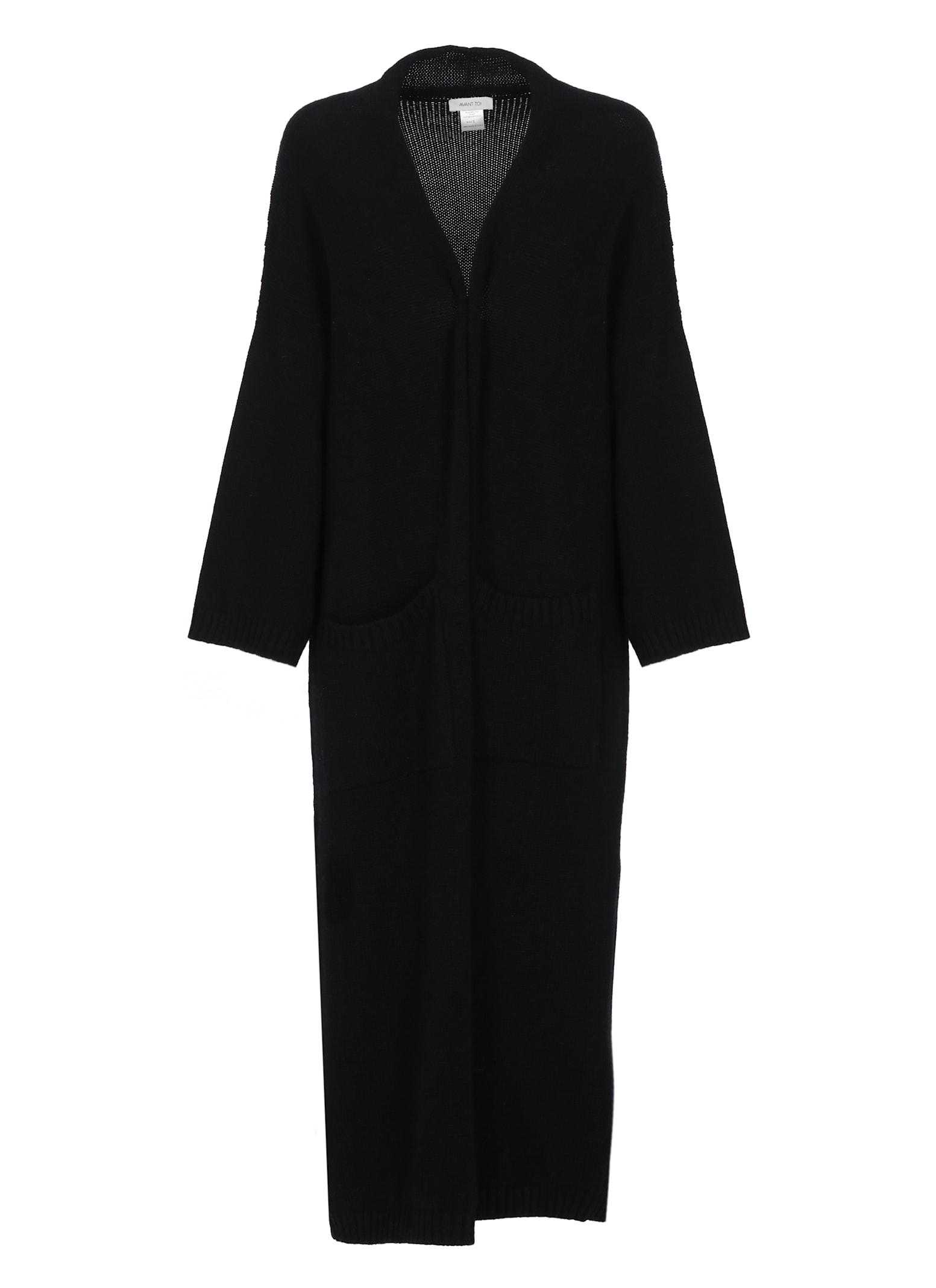 avant toi wool and cashmere long cardigan