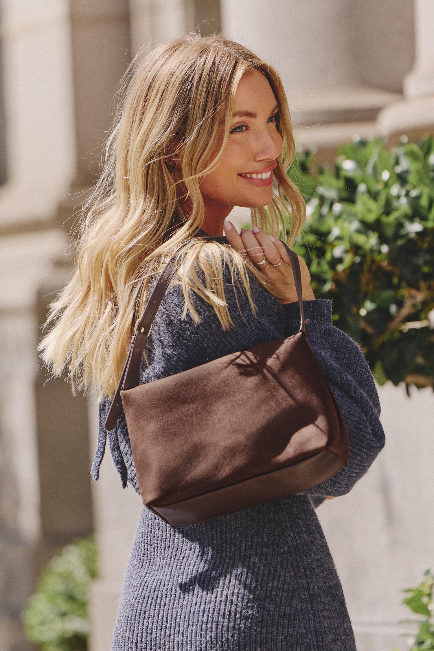 avenue brown shoulder bag - f
