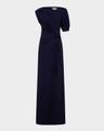 avi one-shoulder column gown