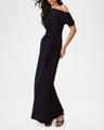 avi one-shoulder column gown