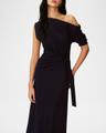 avi one-shoulder column gown