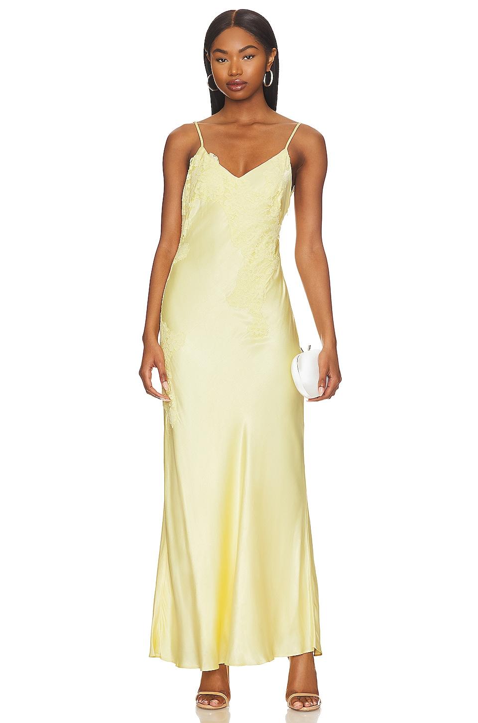 avoco lace detail midi dress