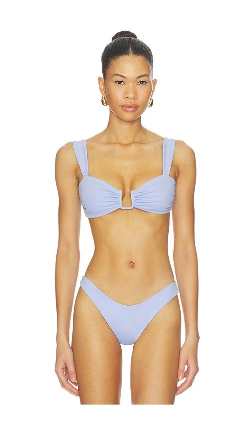 away that day cannes top in baby blue.