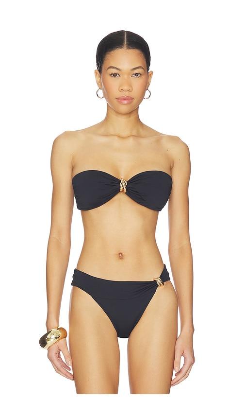 away that day formentera bikini top in black.