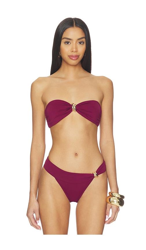 away that day formentera top in burgundy.