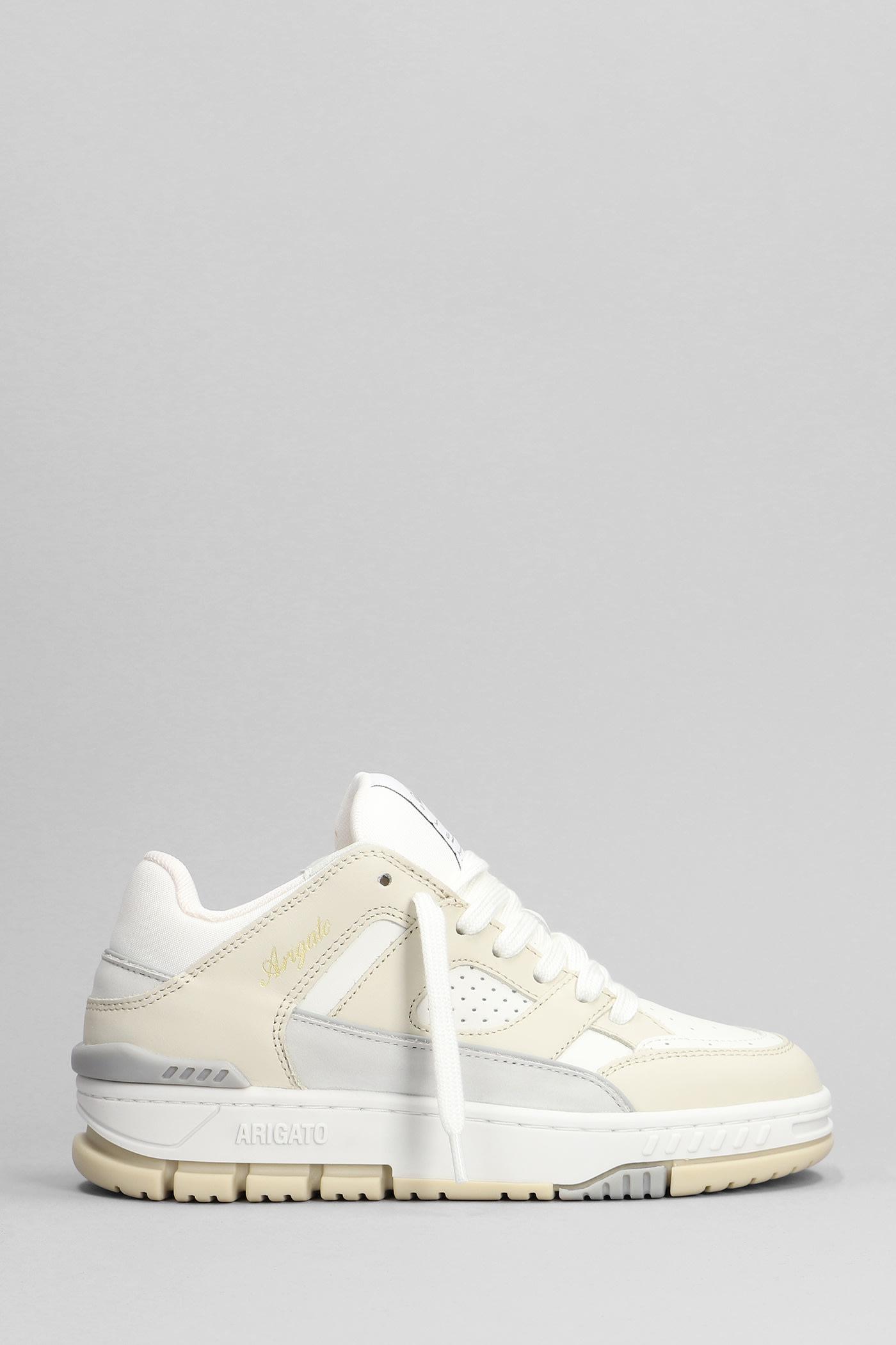 axel arigato area lo sneaker sneakers in beige leather