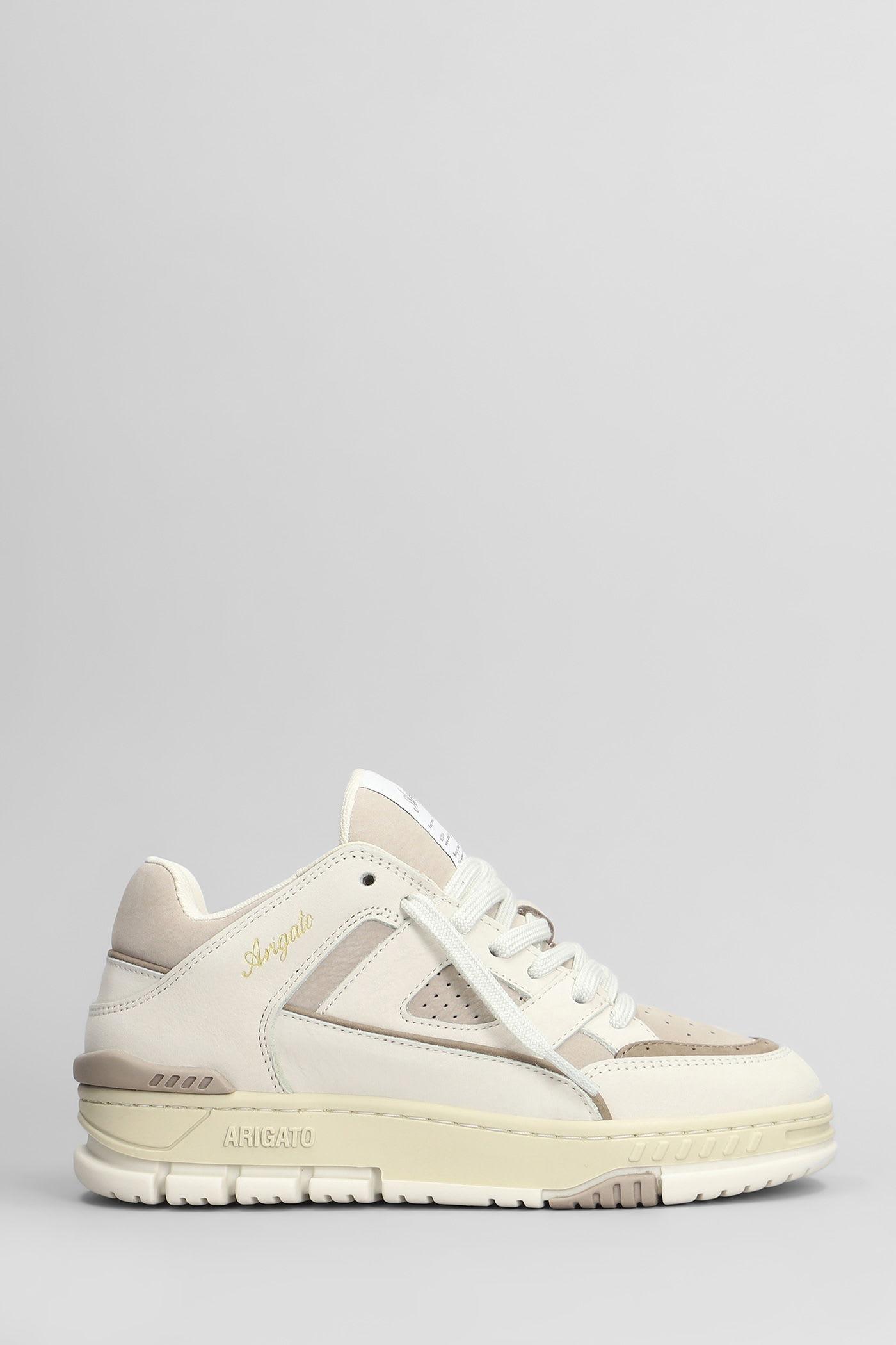 axel arigato area lo sneaker sneakers in beige nubuck